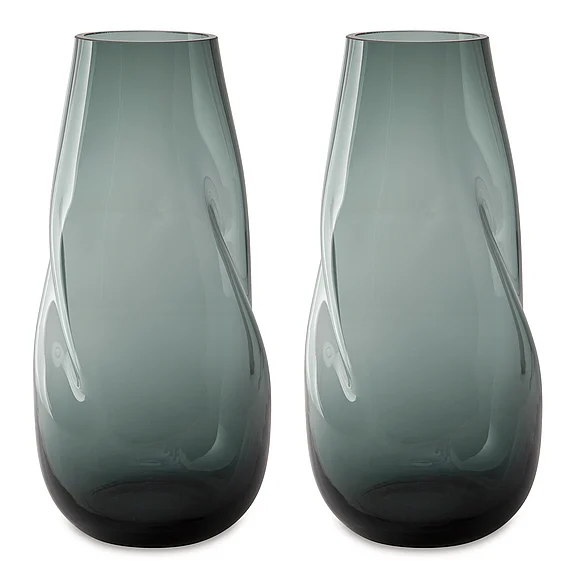 Beamund Vase (Set of 2) in Teal Blue A2900011 FedEx/UPS