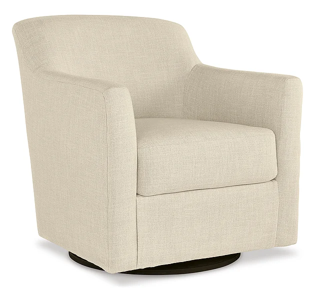 Bradney Swivel Accent Chair in Linen A3000325