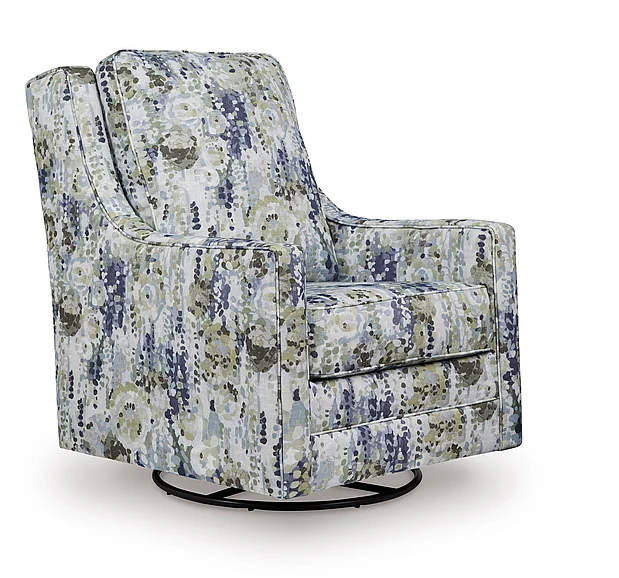 Dustinford Swivel Glider Accent Chair in Multi A3000732