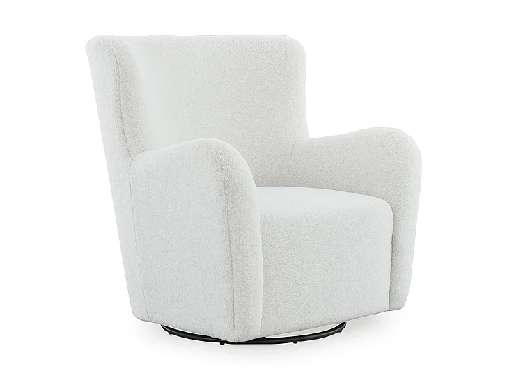 Rowenburg Swivel Glider Accent Chair in Cream A3000797