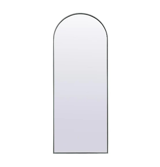 Elegant Metal Frame Arch Full Length Mirror 28X74 In. in Silver MR1A2874SIL