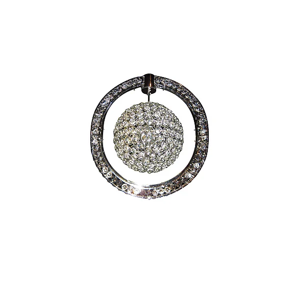 Bethel Clear Crystal LED Ring Light Fixture A6430