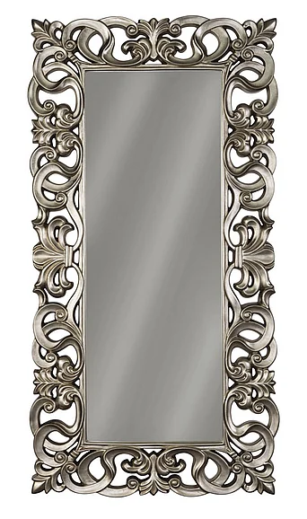 Lucia Floor Mirror in Antique Silver PROMO