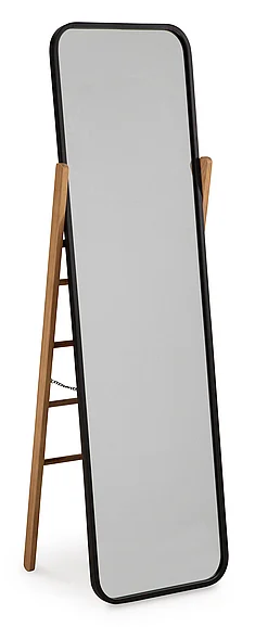 Bronick Floor Mirror in Black/Brown A8010342 FedEx/UPS