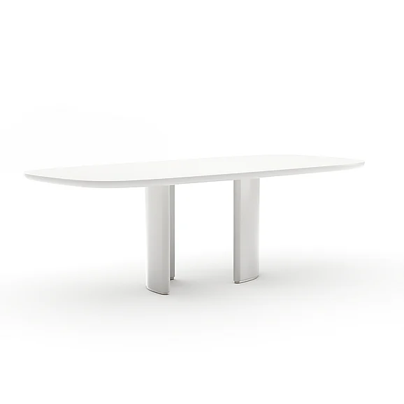 Caracole Tobie Rec Dining Table in Almond Milk CLA-426-203