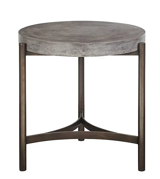Modus Furniture Lyon End Table in Medium Concrete A89422