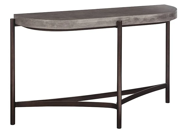 Modus Furniture Lyon Console Table in Medium Concrete A89423