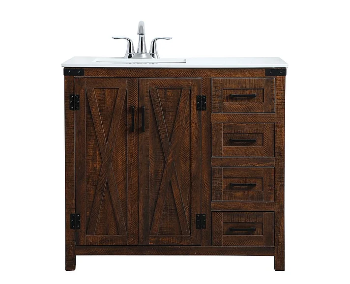 Elegant 36 In. Single Bathroom Vanity in Espresso VF90236EX