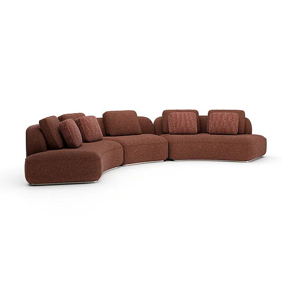 Caracole Sasso 3pc Sofa in Saffron UPH-426-SEC2-A