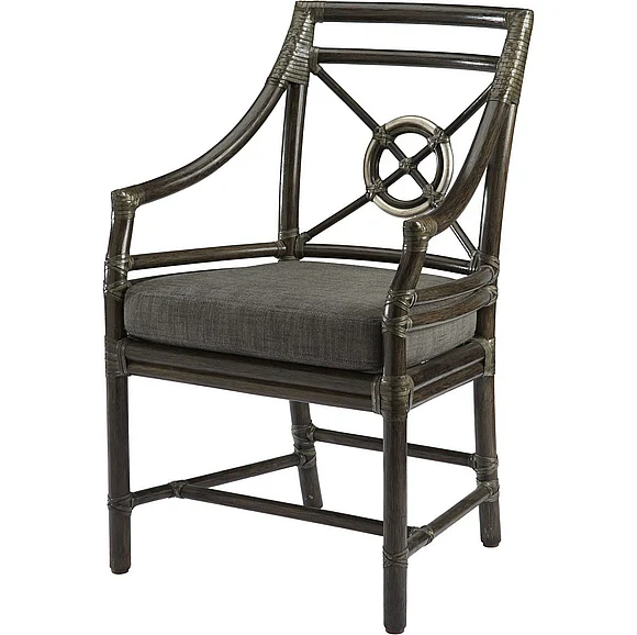 Baker McGuire Rattan Target Arm Chair MCM59