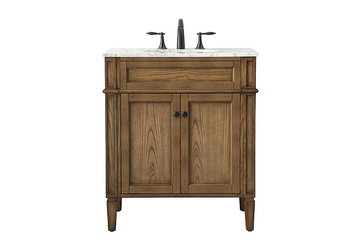 Elegant 30 In. Single Bathroom Vanity in Driftwood VF12530DW
