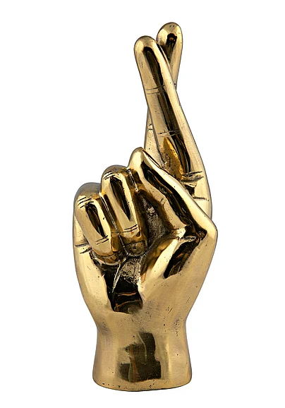 Noir Furniture Fingers Crossed, Brass AB-123BR