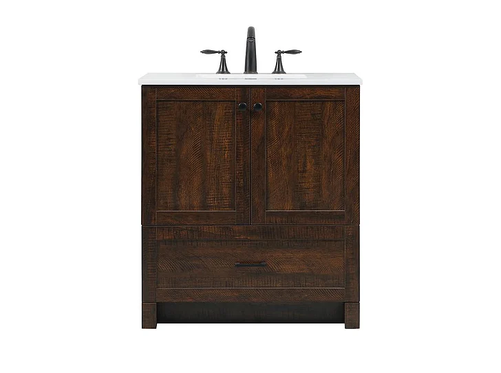 Elegant 30 In. Single Bathroom Vanity in Expresso VF2830EX
