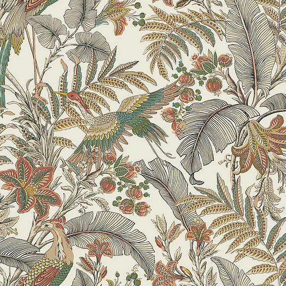 York F54-Antonina Vella Artifacts Heronwood Wallpaper AB3105 (Double Roll)