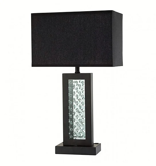 Furniture of America Abbi Table Lamp in Black L76389BK