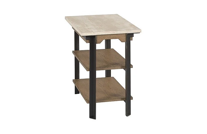 Hammary Hamilton Topaz Rectangular Chairside Table in Brown 085-916
