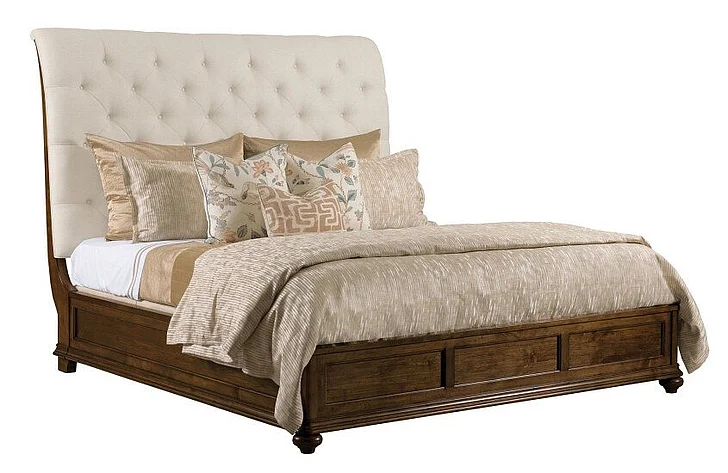 Kincaid Commonwealth Herndon Upholstered Queen Panel Bed in Brown 161-313P