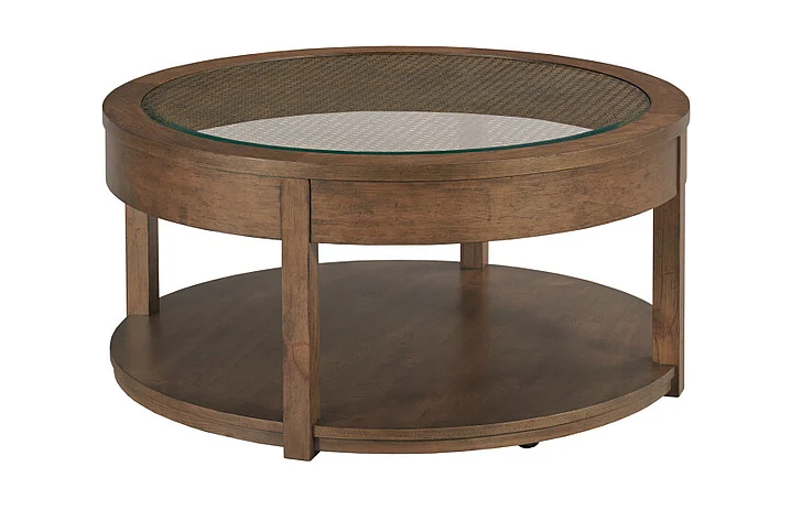Hammary Foster Round Coffee Table in Hazel Wood 207-911