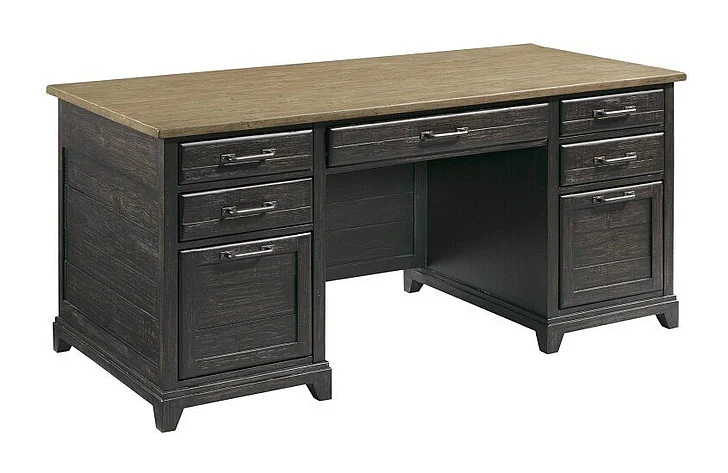 Kincaid Plank Road Farmstead Executive Desk in Brown 706-941C CLOSEOUT