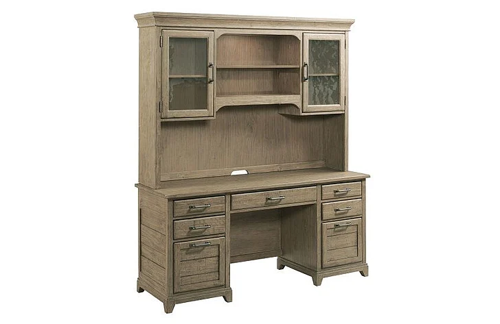 Kincaid Plank Road Farmstead Desk Credenza/Hutch in Brown 706-942SP Brown