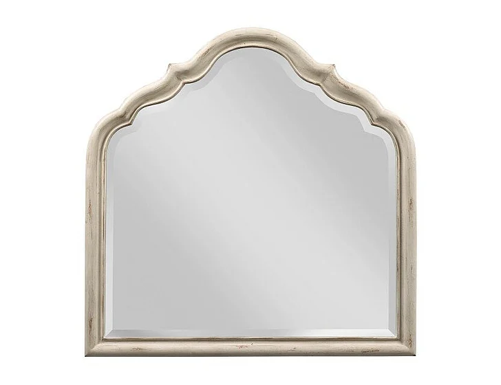 American Drew Cambric Vignette Serpentine Mirror in Creme 309-020C