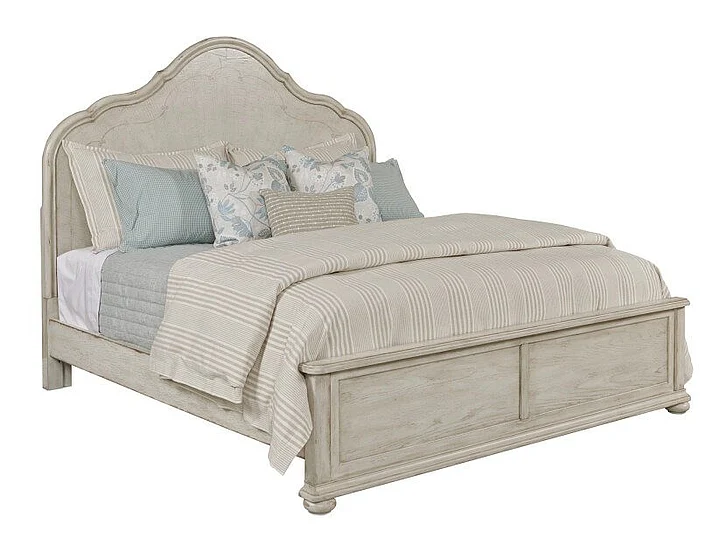 American Drew Cambric Vignette Cal King Panel Bed in Creme Breve 309-318R