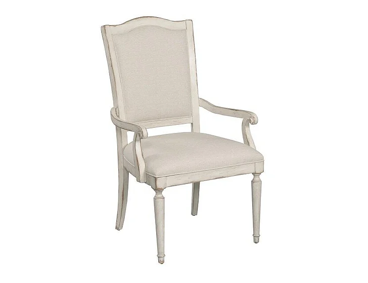 American Drew Cambric Daniella Upholstered Arm Chair in Creme (Set of 2) 309-623C