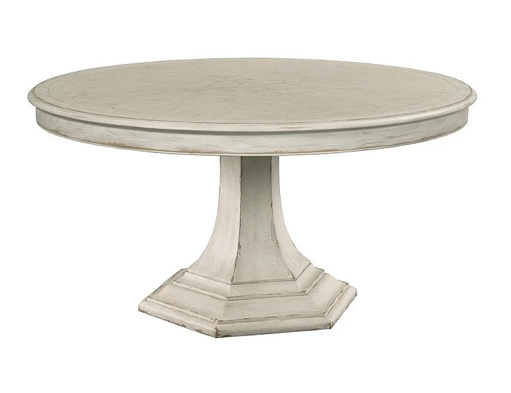 American Drew Cambric Civette Round Dining Table in Creme 309-701R
