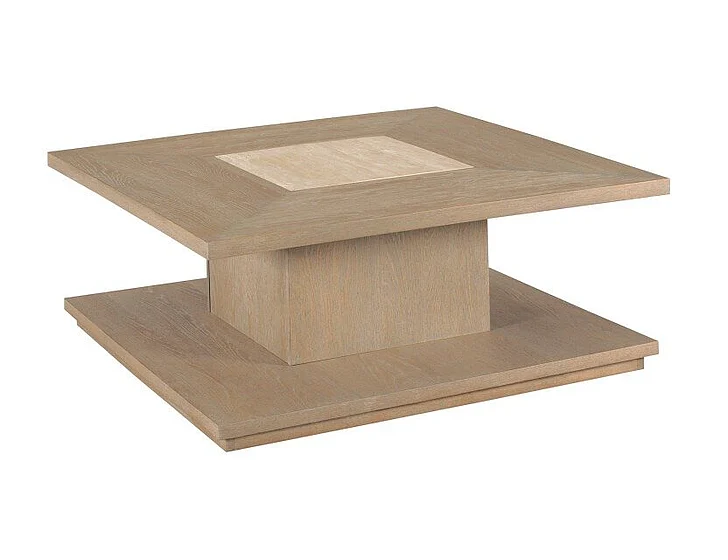 American Drew Windover Balance Square Coffee Table in Brown 305-912 CLOSEOUT