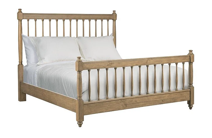 Kincaid Arbor Spindle Cal King Panel Bed in Oatmeal 537-328OP