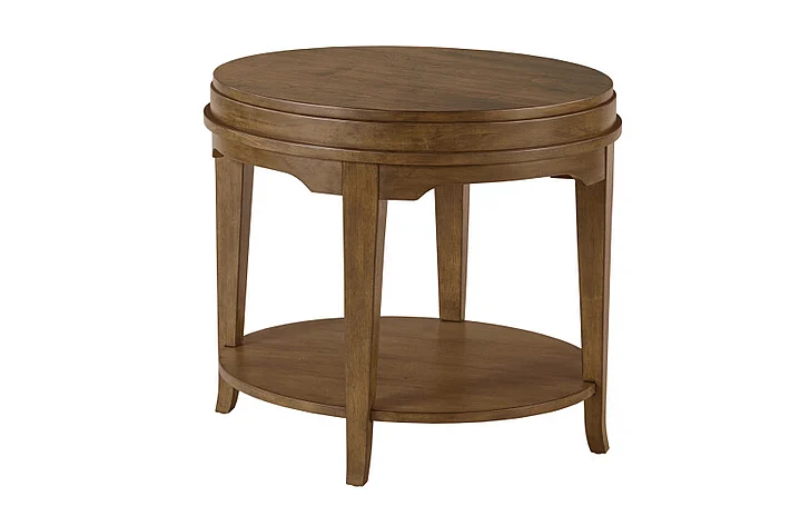 Hammary Nicolette-Hamilton Oval End Table in Auburn 534-914A