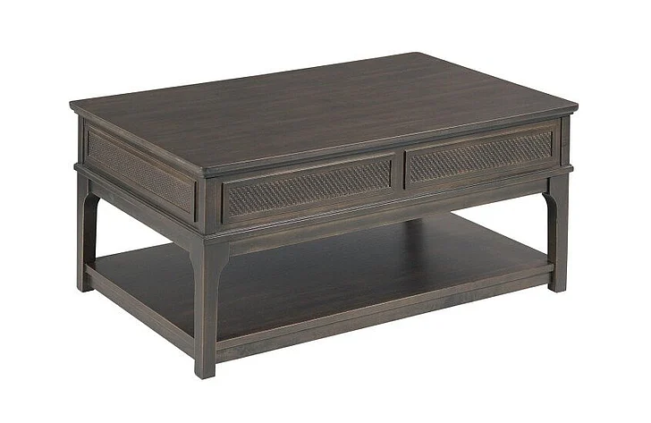 Hammary Serra-Hamilton Rectangular Lift Top Drawer Coffee in Soft Black 533-913B