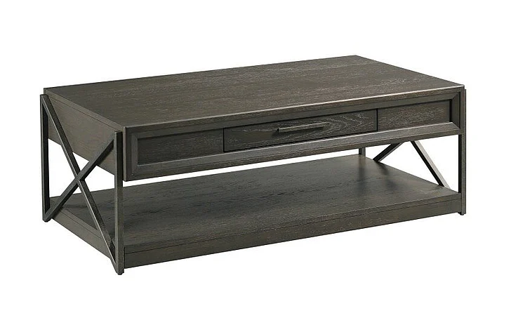 Hammary Simon Rectangular Drawer Coffee Table in Metal 274-910