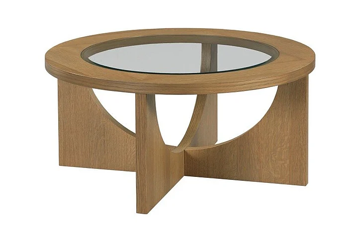 Hammary Hamilton Benefactor Round End Table in Honey 437-911 CLOSEOUT