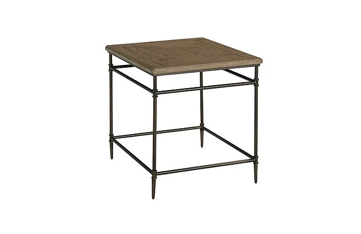 Hammary Crossroads-Hamilton Rectangular End Table in Pecan 261-915