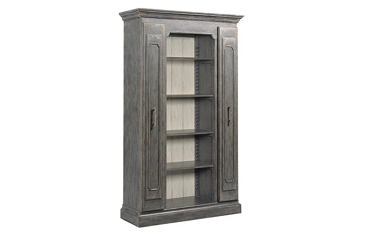 Hammary Hamilton Hidden Treasure Esther Bookcase Display in Gray 090-1184 CLOSEOUT