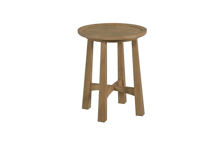 Hammary Hamilton Milo Round End Table in Brown 263-915 CLOSEOUT
