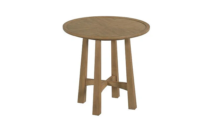 Hammary Hamilton Milo Large Round End Table in Brown 263-916 CLOSEOUT