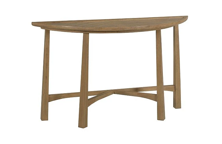 Hammary Hamilton Milo Demilune Console Table in Brown 263-925 CLOSEOUT