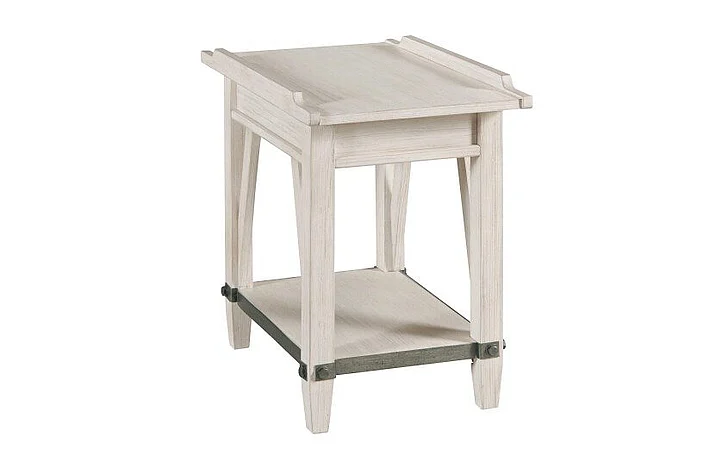Hammary Hamilton Richter Rectangular Chairside Table in White 262-916 CLOSEOUT