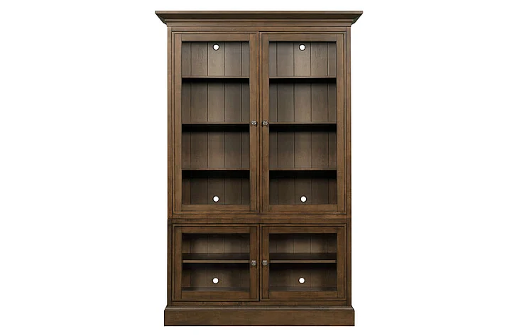 Hammary Structures Double Display Cabinet in Sable 267-200SR