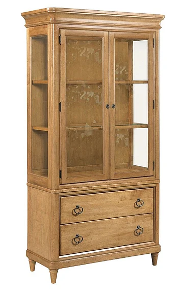 Kincaid Celeste Chantilly Display Cabinet Hutch and Base in Maple 586-830P