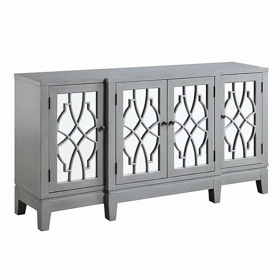 ACME Magdi Console Cabinet in Antique Gray AC00196