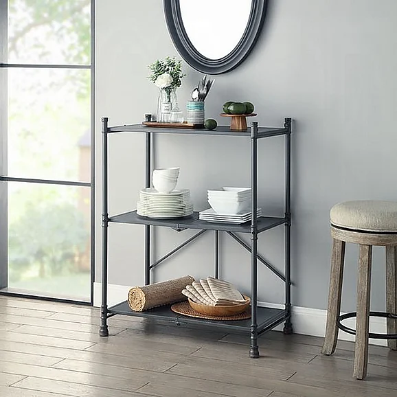 ACME Cordelia Console Table in Sandy Black Dark Bronze Hand-Brushed AC00360