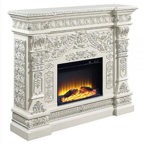 ACME Zabrina Fireplace in White AC01617