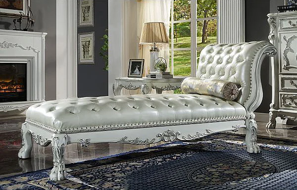 ACME Dresden Chaise in White AC01693