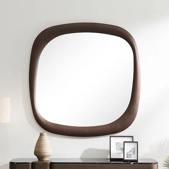 ACME Dana Accent Mirror in Dark Walnut AC03092