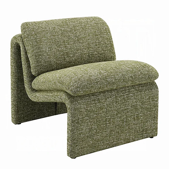 ACME Jaeda Accent Chair in Green Boucle AC04553