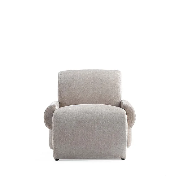 Manhattan Comfort Modern Verandah Chenille Accent Chair in Beige AC069-BE