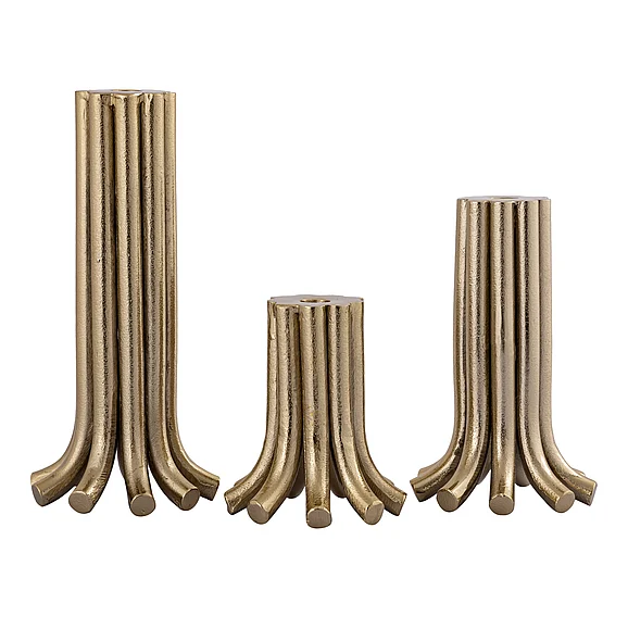 Atlas Contour Candleholder - Set of 3 AC11198-01S PROMO